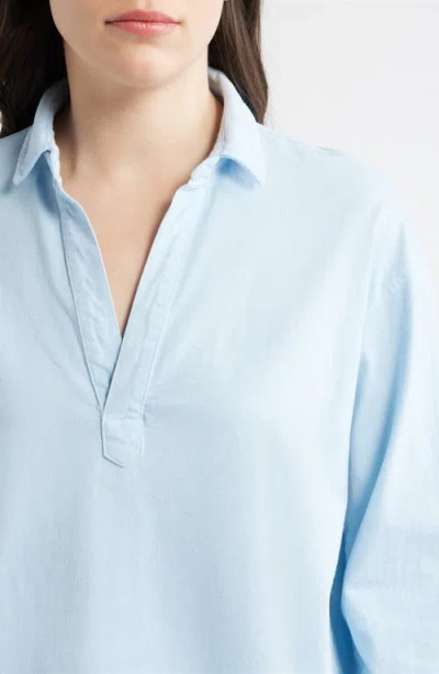 Frank & Eileen Patrick Popover Henley In Blue