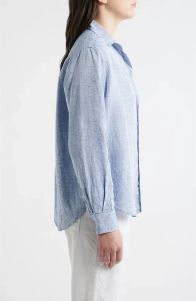 Frank & Eileen Eileen Relaxed Button-up Shirt In Blue