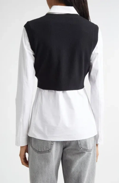 Alexander Wang Knit Vest Shirt In Multi