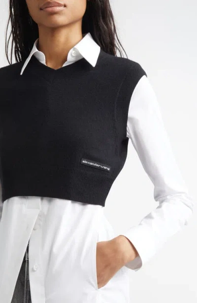 Alexander Wang Knit Vest Shirt In Multi