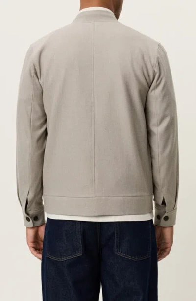 Les Deux Como Solid Bomber Jacket In Gray
