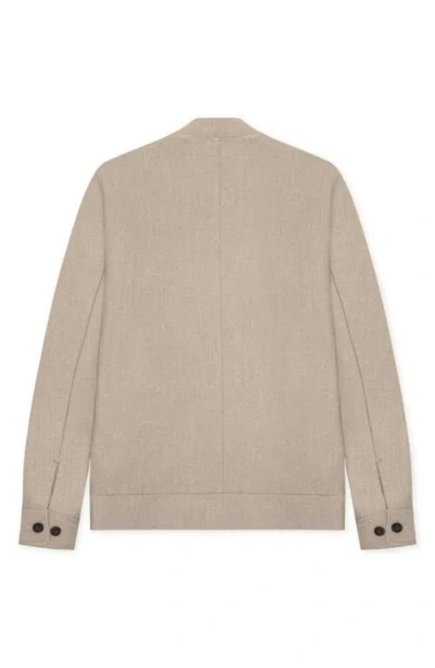 Les Deux Como Solid Bomber Jacket In Gray