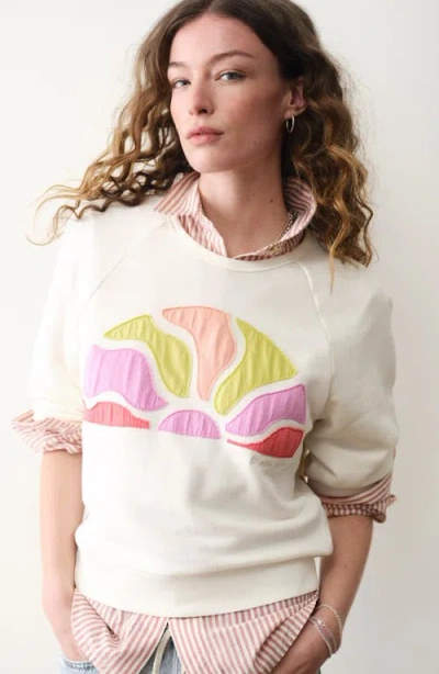 Marine Layer Cloud 9 Terry Sweatshirt In White