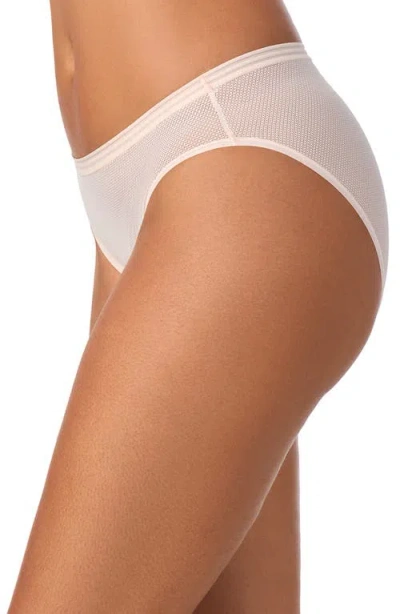 Dkny Table Top Sheer Stripe Bikini In Neutral