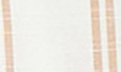 Kasper Stripe Roll Sleeve Open Front Blazer In White