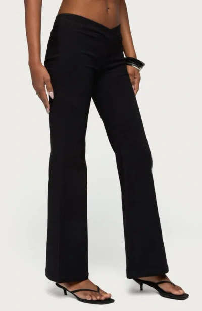 Edikted Alyce Crossover Flared Pants In Multi