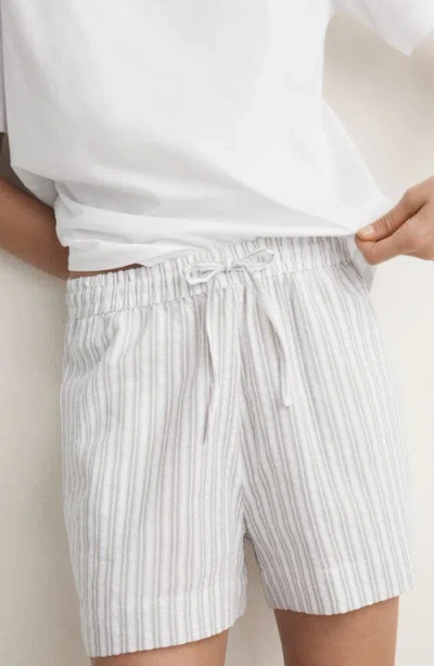 Mango Short Pajamas In White