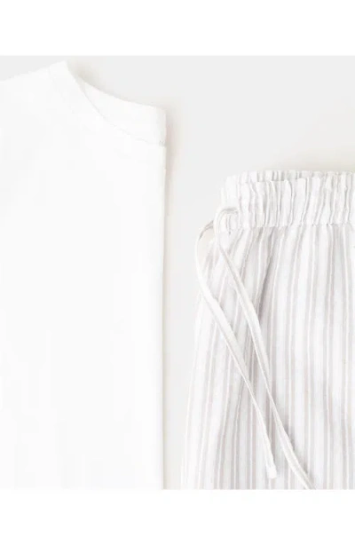 Mango Short Pajamas In White