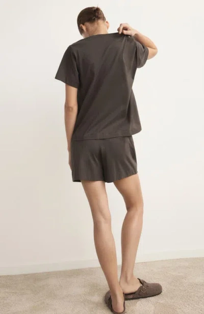 Mango Short Pajamas In Brown