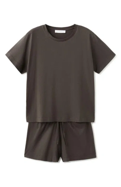 Mango Short Pajamas In Brown