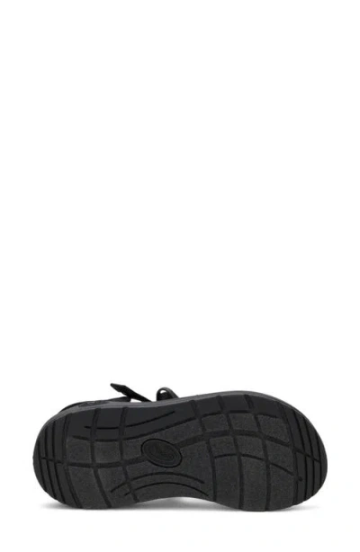 Chaco Cushz Toe Loop Sandal In Black