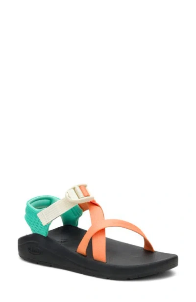 Chaco Cushz Toe Loop Sandal In Orange