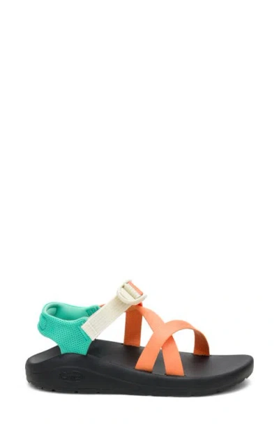 Chaco Cushz Toe Loop Sandal In Orange