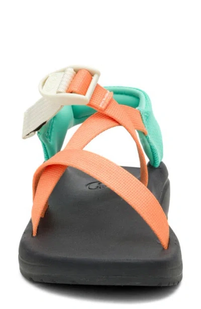 Chaco Cushz Toe Loop Sandal In Orange