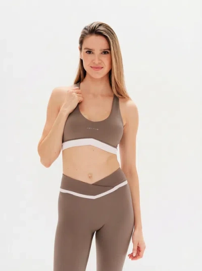 Revyve Active Scoop Bra In Gray