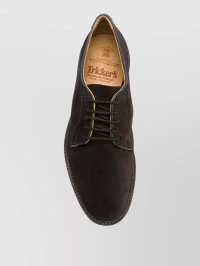 Tricker's Robert Lace Up Shoes Round Toe In Brown