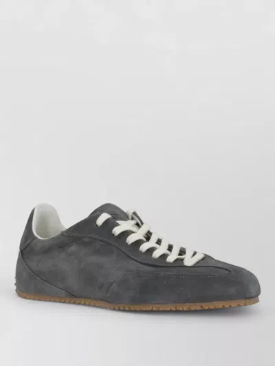 Axel Arigato Daze Runner Grey Sneaker With Logo On The Tongue And Grooved Sole In Suede Man In Gray