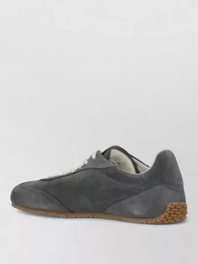 Axel Arigato Daze Runner Grey Sneaker With Logo On The Tongue And Grooved Sole In Suede Man In Gray