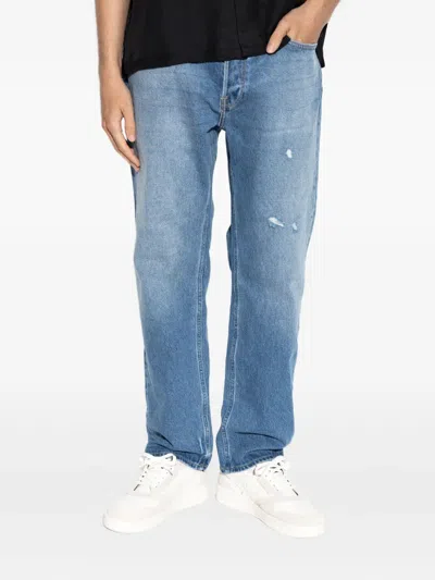 Allsaints Distressed-effect Jeans In Blue
