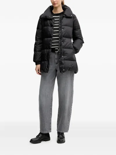 Benetton High-collar Puffer Jacket In Multi