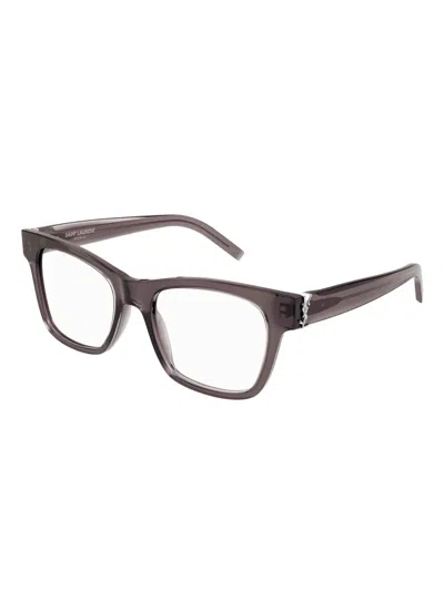 Saint Laurent Square-frame Sunglasses In Brown