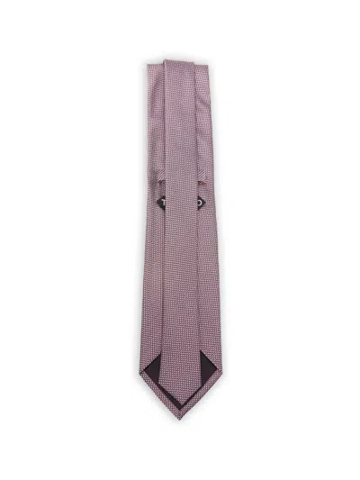 Tom Ford Patterned Tie In Pink