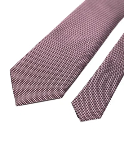 Tom Ford Patterned Tie In Pink