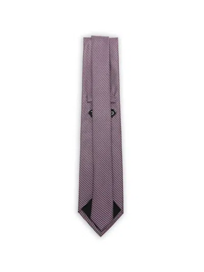 Tom Ford Patterned Tie In Pink