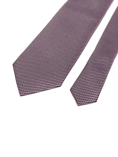 Tom Ford Patterned Tie In Pink