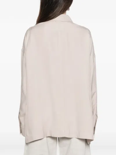 Y-3 Patch-pocket Overshirt In Neutral