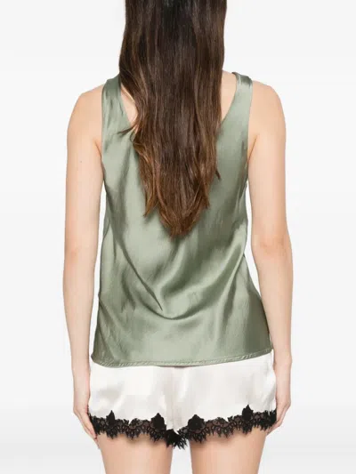 Dixie V-neck Top In Green