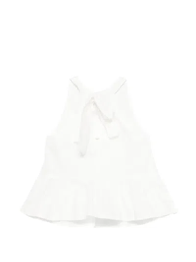 Liu •jo Ruffled Top In White