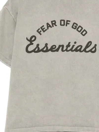 Essentials Logo-print T-shirt In Gray