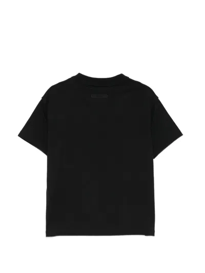 Essentials Logo-print Crew Neck T-shirt In Black