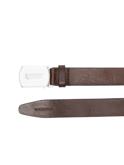 Dsquared2 Buckle Belt In Brown