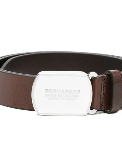 Dsquared2 Buckle Belt In Brown