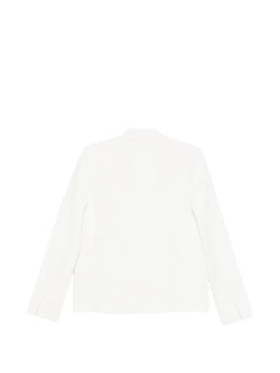 Mrz Single-breated Blazer Jacket In White