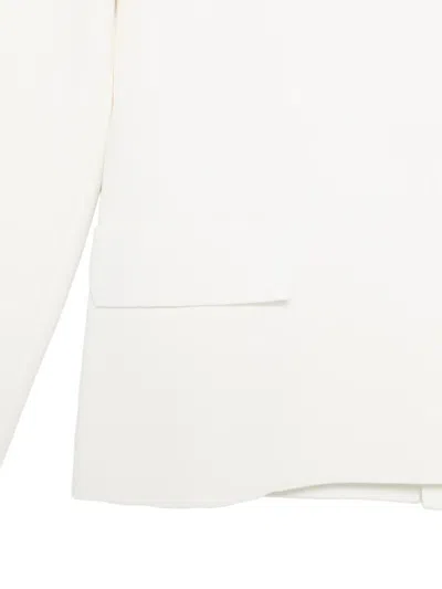 Mrz Single-breated Blazer Jacket In White