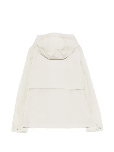 K-way Hooded Jacket In White