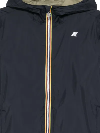 K-way Blue Jake Plus Double Jacket In Blue
