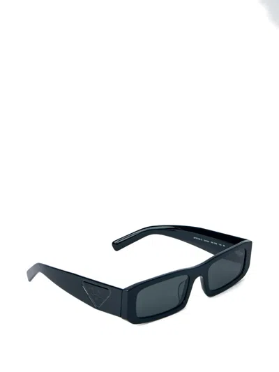 Prada Rectangular-frame Sunglasses In Black
