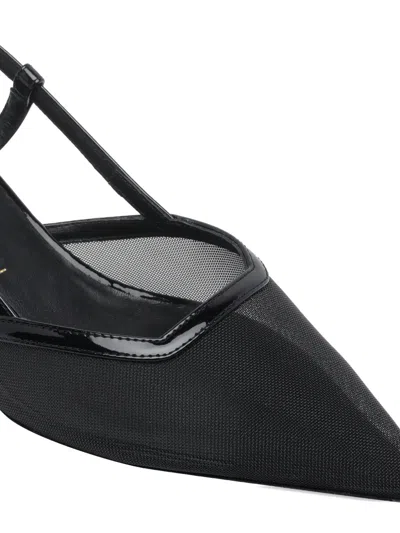 Stuart Weitzman Vinnie Pointed Toe 50mm Slingback In Black