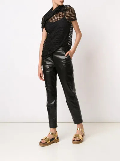 Junya Watanabe Mesh Top In Black