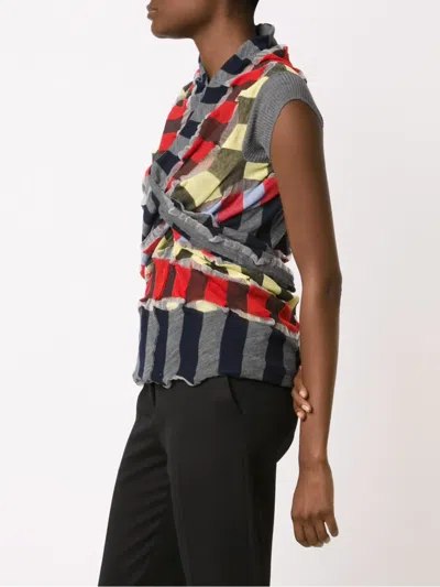 Junya Watanabe Strap Wrap Sleeveless Top In Multi