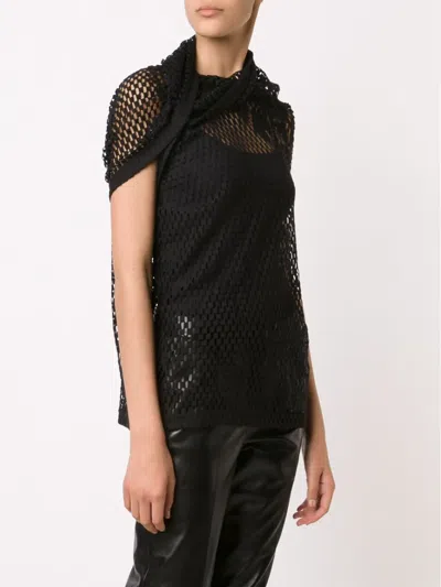 Junya Watanabe Mesh Top In Black