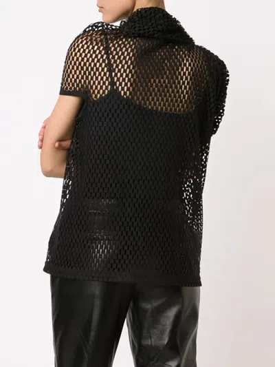 Junya Watanabe Mesh Top In Black