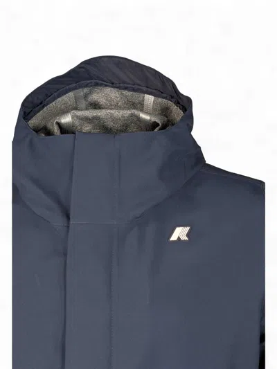 K-way Blue Jacket In Blue