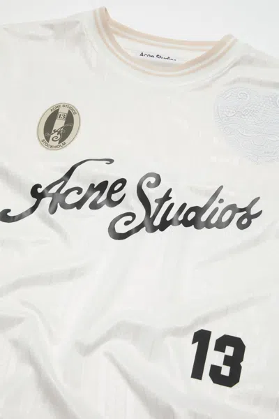 Acne Studios Long-sleeve Print T-shirt In White