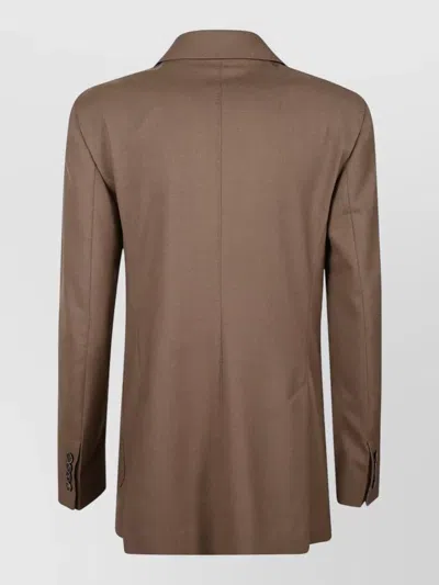 Max Mara Harald Notch Lapel Jacket Front Pockets In Pink