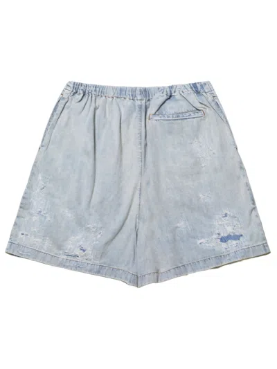 Acne Studios Distressed Shorts In Gray